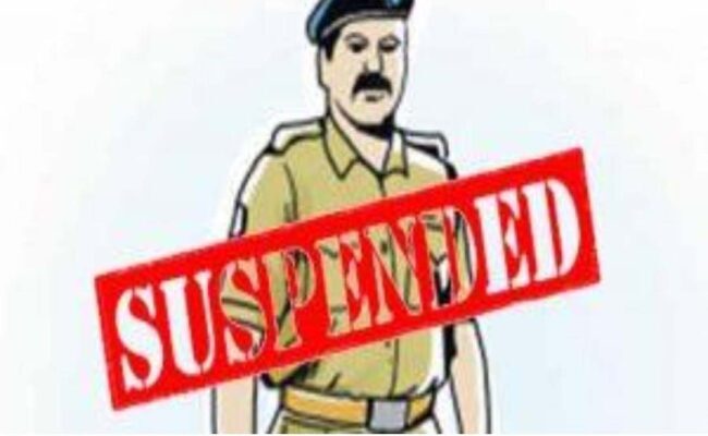 Police Suspension news : सारणी के एएसआई, प्रधान आरक्षक और दो आरक्षक निलंबित
