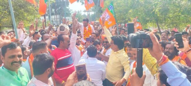 Betul Politics : पंडाग्रे ने नामांकन रैली में दिखाई ताकत