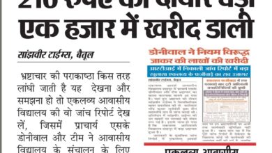 Today Betul News: आदेश के विरुद्ध जाकर खरीद डाली 5 लाख की नेमप्लेट